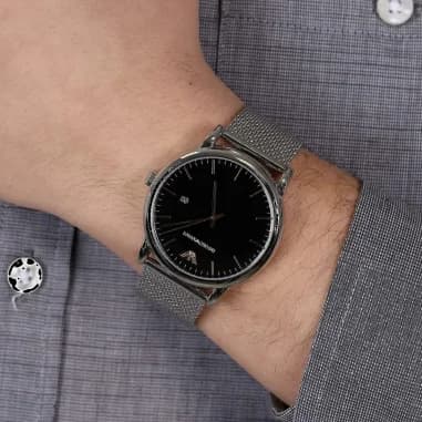 Montre Emporio Armani AR11272 homme verso boîtier argent