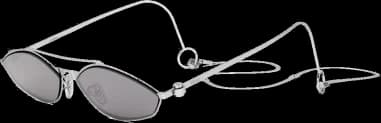 Lunettes de Soleil Fendi Baguette FE40114U-Y 16C Palladium Cat-eye avec chaine