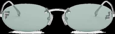 Fendi First FE4075US Oval Metal Sunglasses vue 2