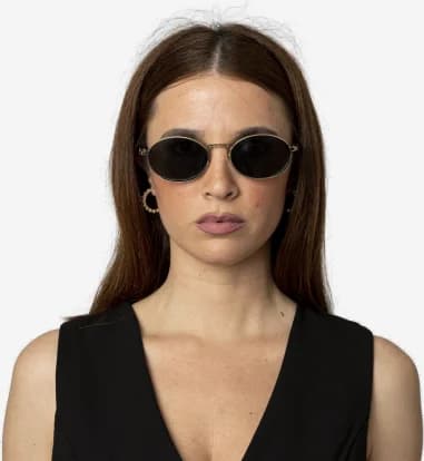 Prada PR 65ZS Oval Women's Sunglasses vue 4
