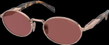 Lunettes de soleil Prada PR 65ZS ovales pour femme
