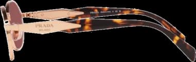 Lunettes de soleil Prada PR 65ZS ovales pour femme vue 3