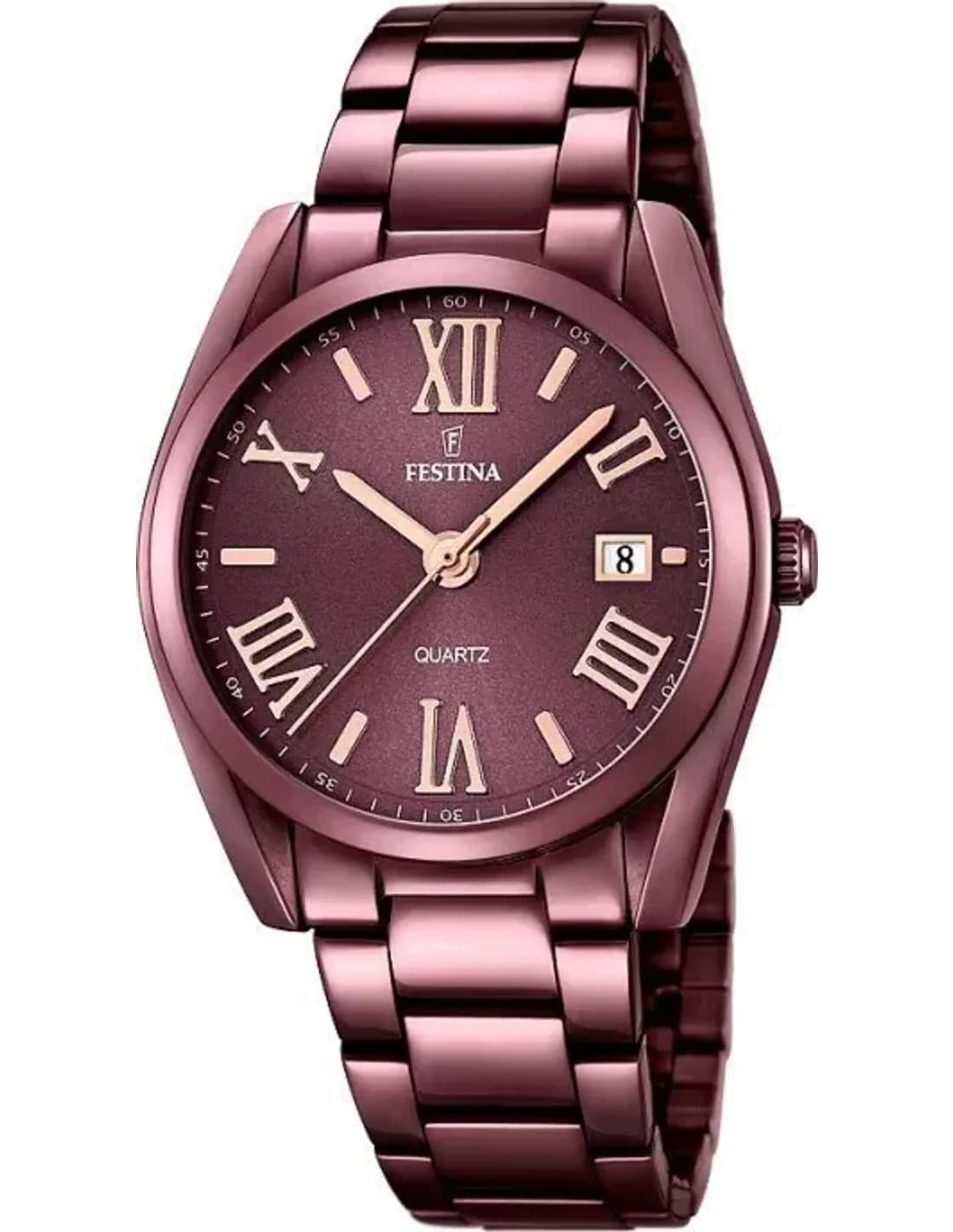 Festina F16865/1 vue de côté, bracelet acier