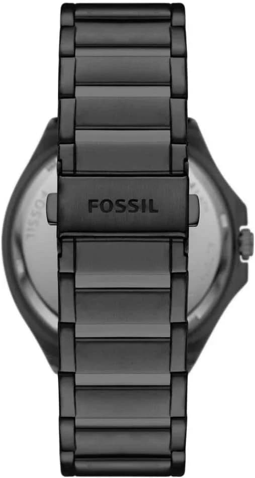 Montre Fossil BQ2621 homme détail cadran noir