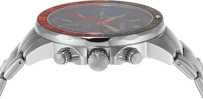 Montre Fossil BQ2771 homme détail cadran bleu