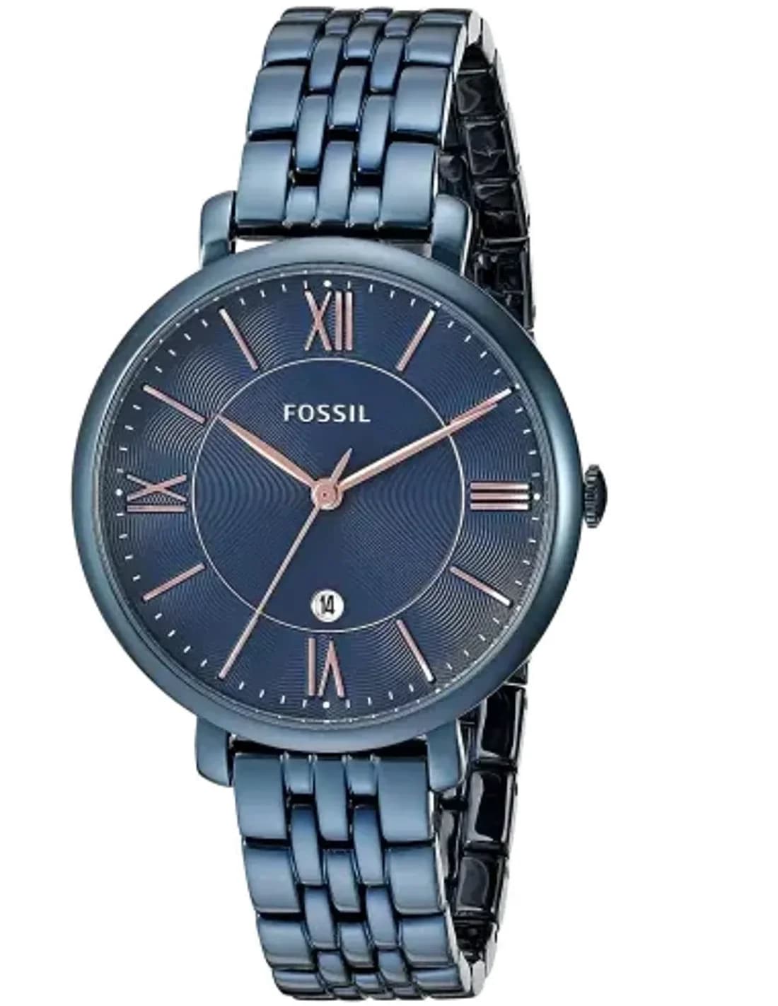 Montre Fossil ES4094 femme cadran bleu bracelet acier
