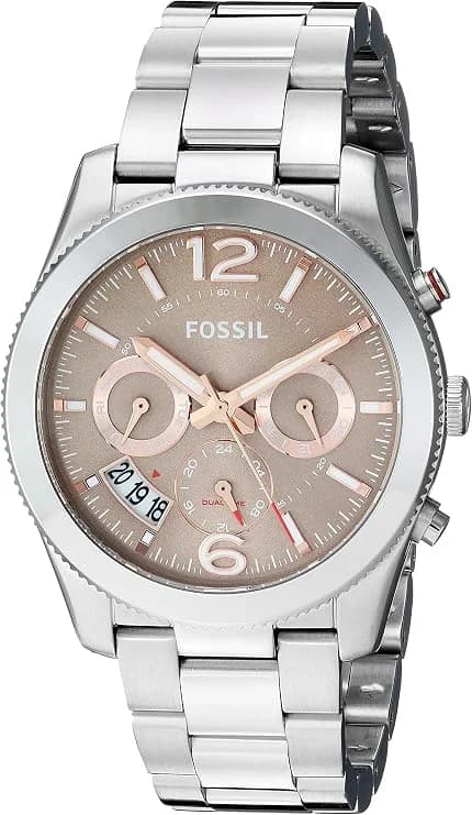 Montre Fossil ES4146 femme cadran marron bracelet acier