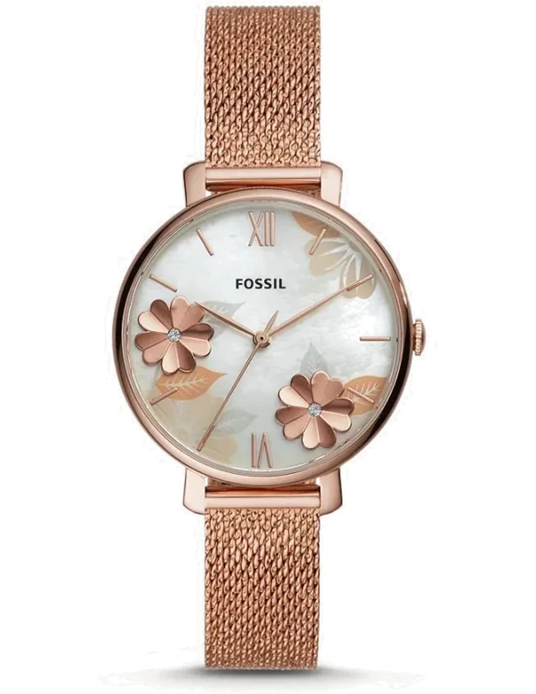 Fossil ES4534 vue de côté, bracelet acier