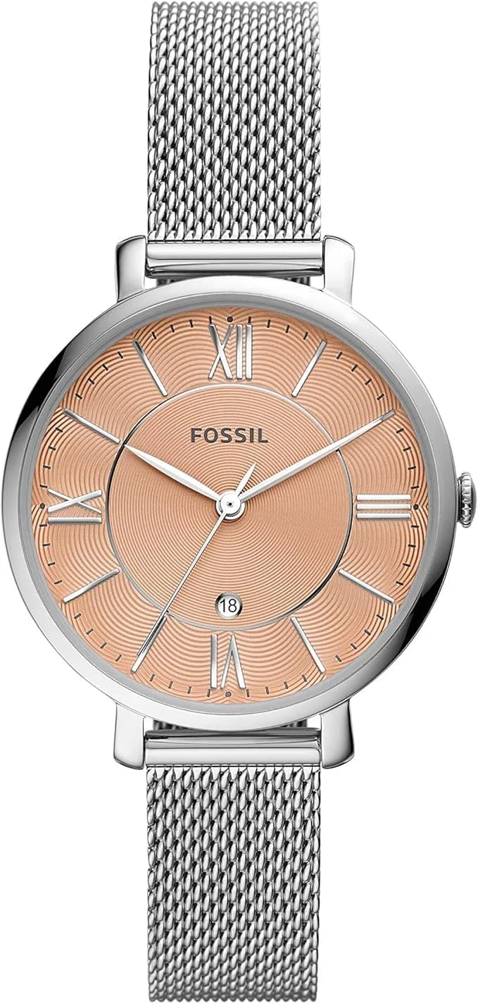 Montre Fossil ES5089 femme cadran rose bracelet acier