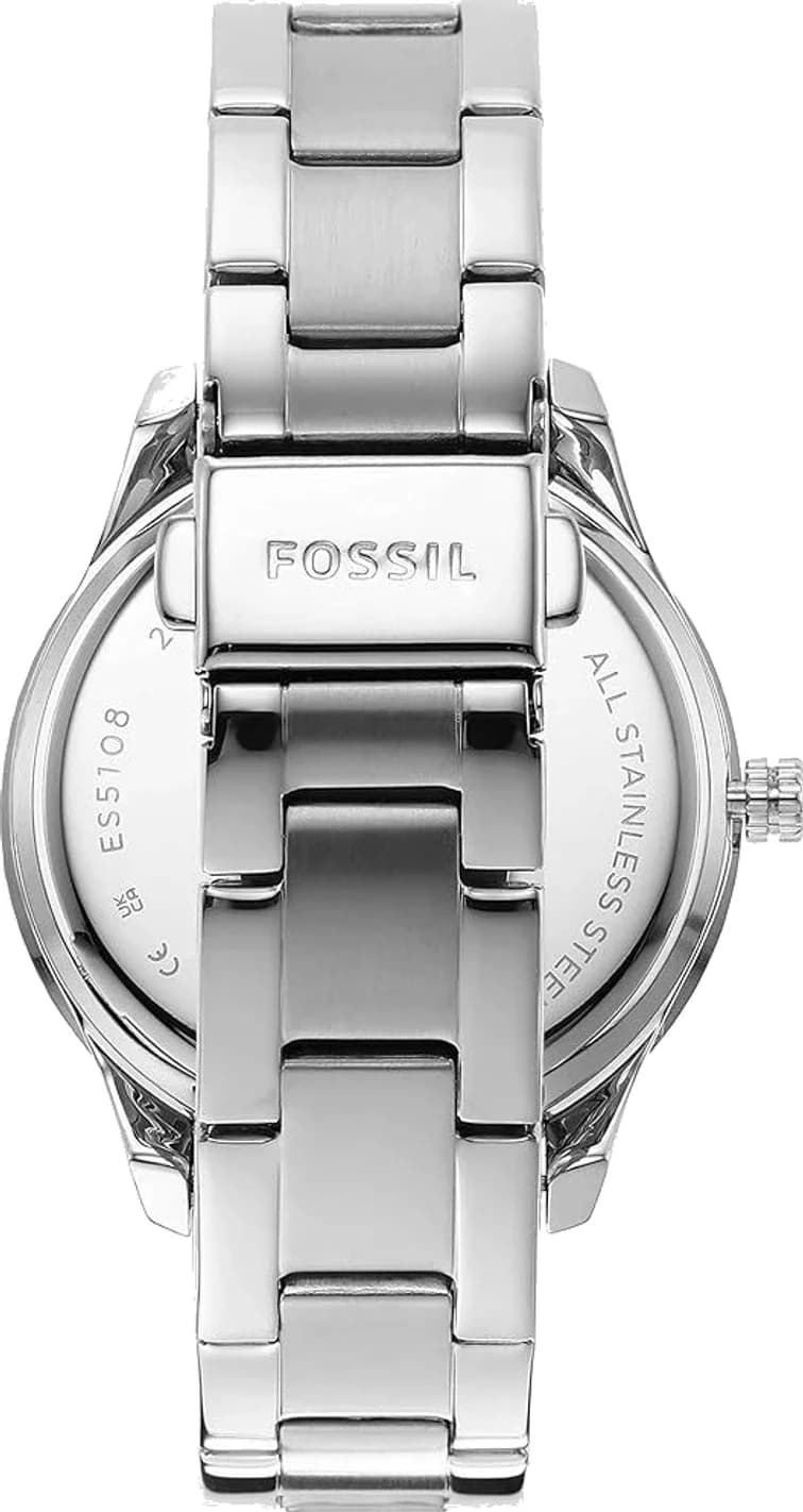 Montre Fossil ES5108 femme détail cadran argent