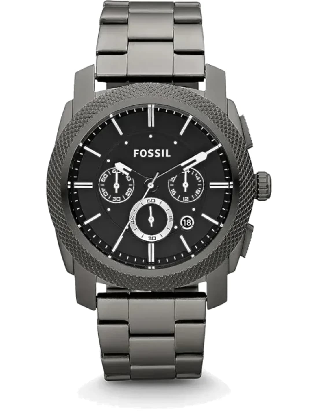 Fossil FS4662 vue de côté, bracelet acier