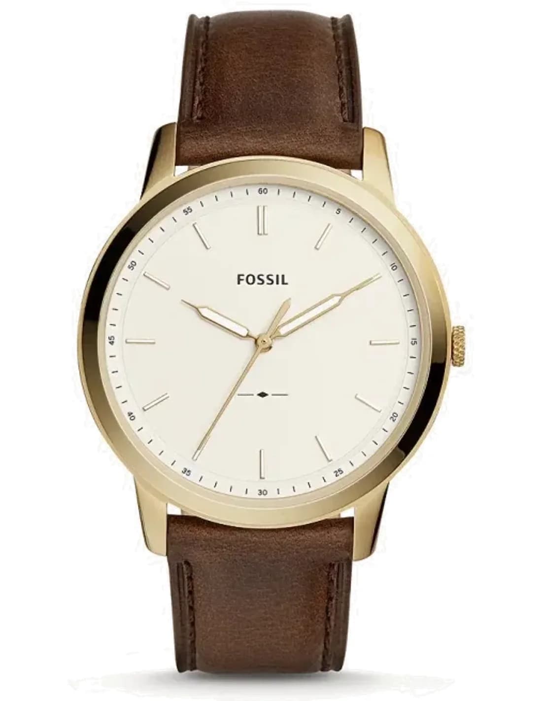 Fossil FS5397 vue de côté, bracelet cuir