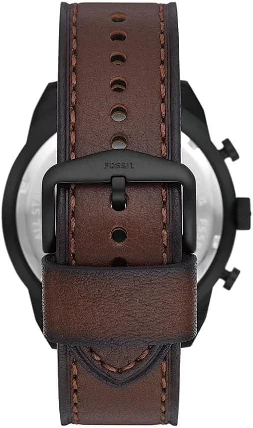 Montre Fossil FS5875 homme détail cadran noir