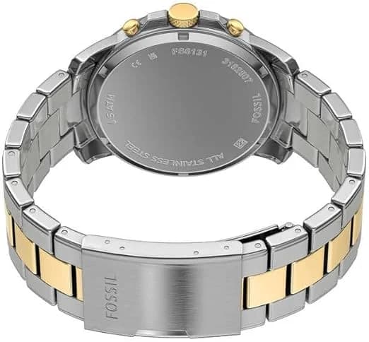 Montre Fossil FS6131 homme détail bracelet acier