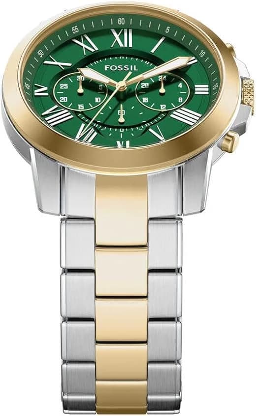 Montre Fossil FS6131 homme détail cadran vert