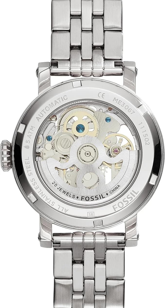 Montre Fossil ME3067 femme détail cadran argent