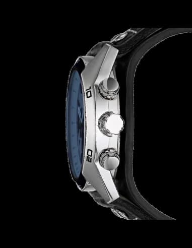 Montre Fossil CH2564 homme détail cadran bleu