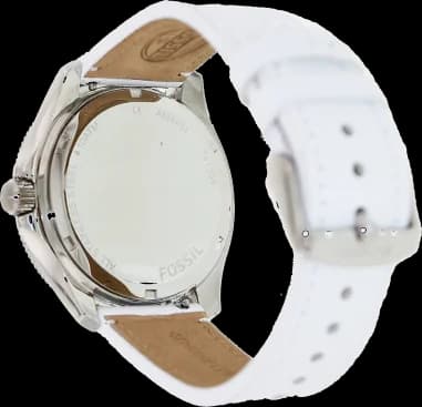 Montre Fossil AM4484 femme détail cadran blanc