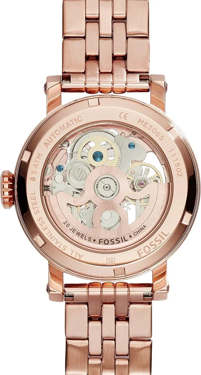 Montre Fossil ME3065 femme détail cadran or rose