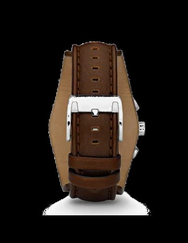 Montre Homme Fossil Coachman CH2565 Bracelet de force en cuir marron vue 4