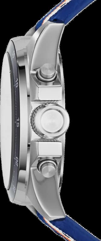 Montre Homme Fossil Decker CH2957 Bracelet tissu bleu orange et blanc