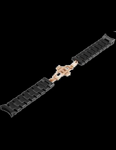 Bracelet de rechange en céramique noire pour montre Emporio Armani AR1410