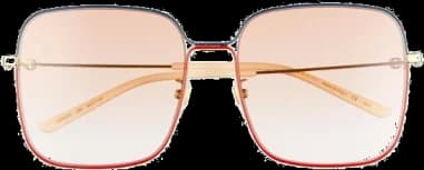 Lunettes de soleil Gucci GG0443S carrées en métal vue 3