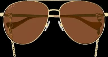 Gucci GG1088S metal sunglasses with chain vue 2