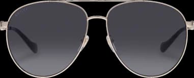 Lunettes de soleil Gucci GG1088S forme pilote en métal vue 3
