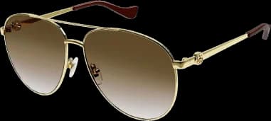 Lunettes de soleil Gucci GG1088S forme pilote en métal vue 2