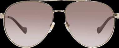 Lunettes de soleil Gucci GG1088S forme pilote en métal vue 3