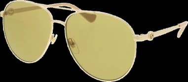Lunettes de soleil Gucci GG1088S forme pilote en métal vue 2