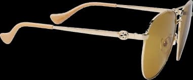 Lunettes de soleil Gucci GG1088S forme pilote en métal vue 3
