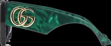 Gucci Logo GG0956S Oversize acetate sunglasses vue 3