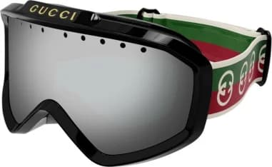 Masque de ski Gucci GG1210S noir avec inscription Gucci