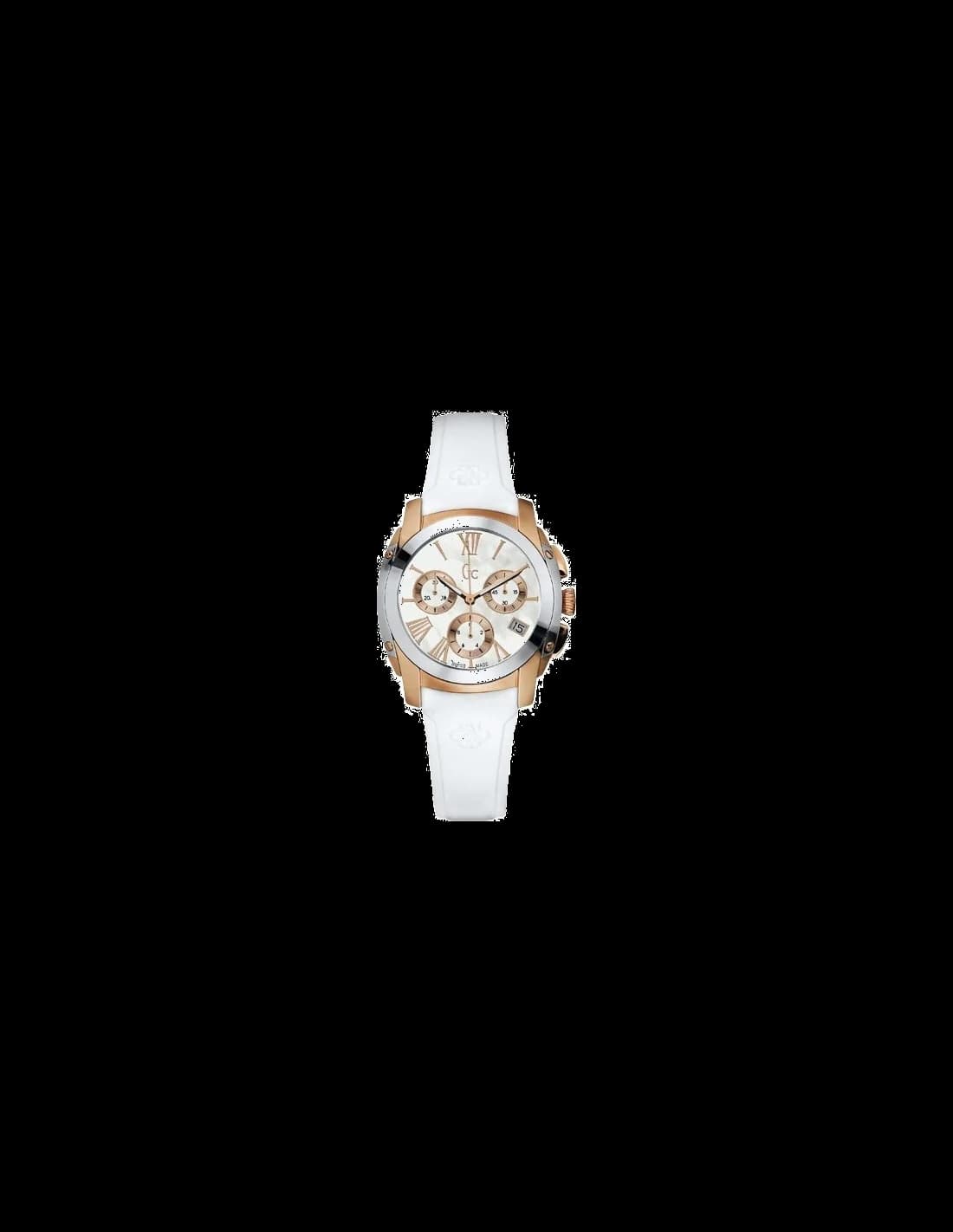 Guess Collection GC A57002M1 White Silicone Strap Women's Watch vue 2