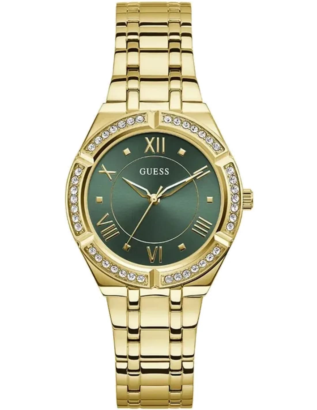 Guess GW0033L8 vue de côté, bracelet acier