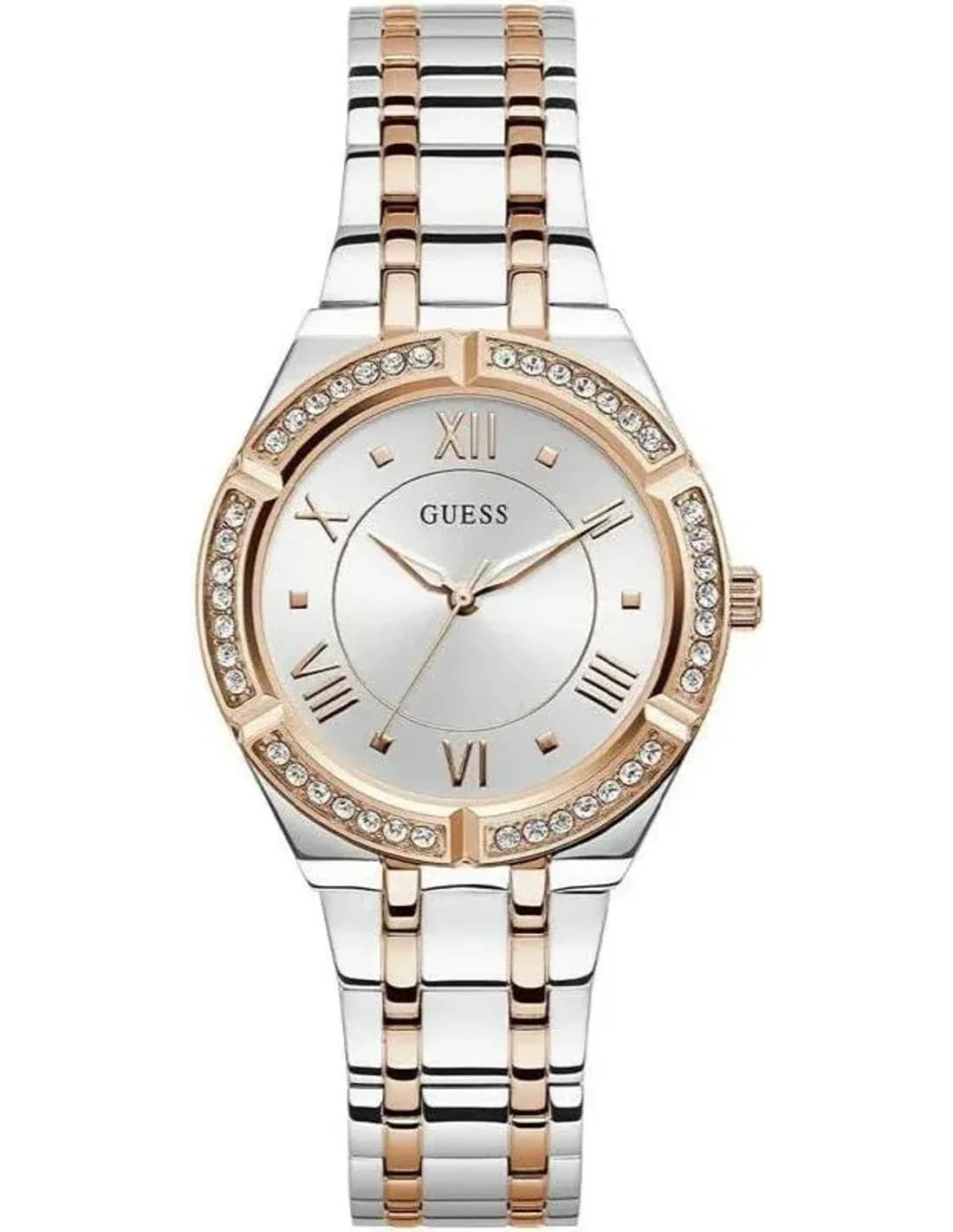 Guess GW0033L9 vue de côté, bracelet acier