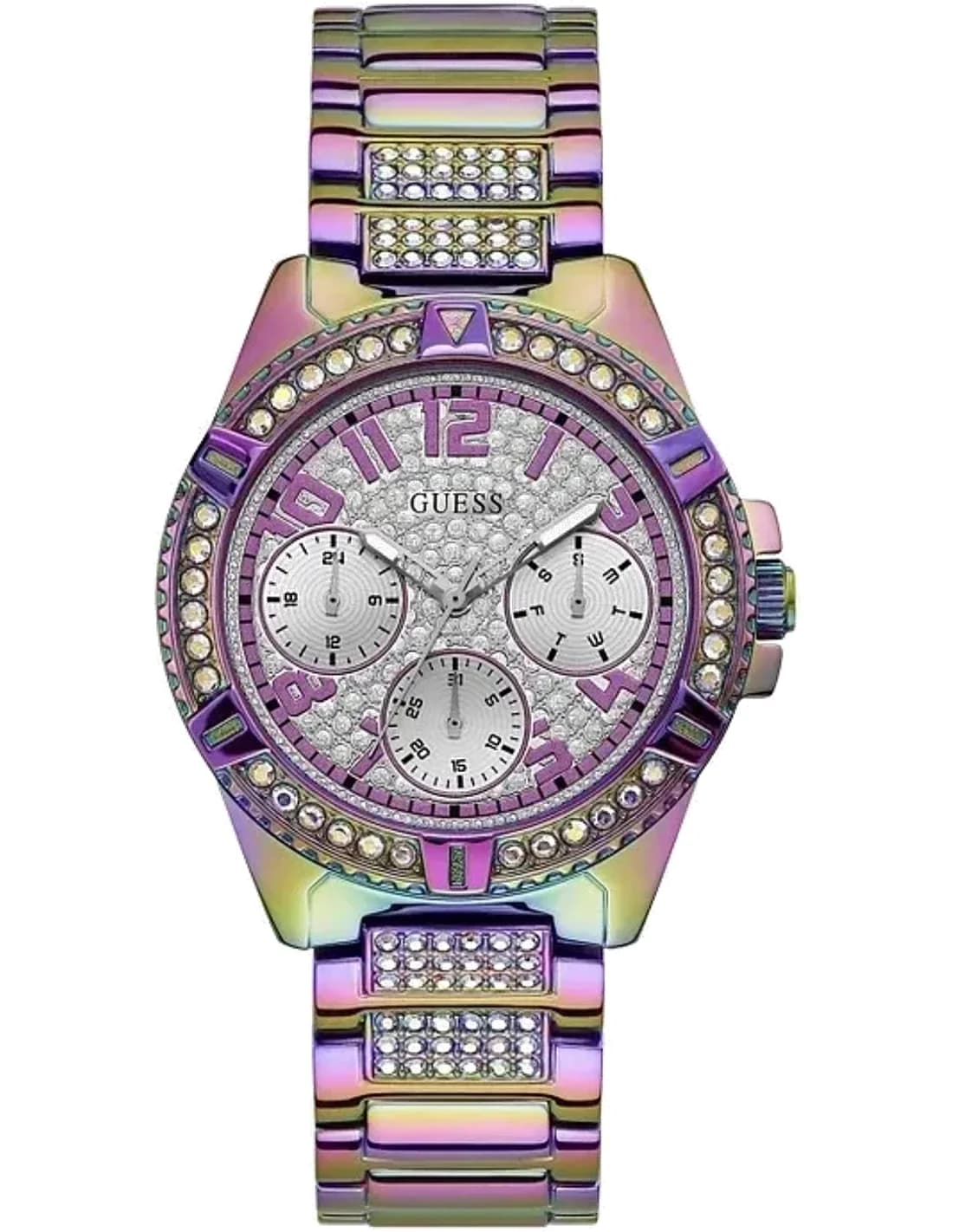 Guess GW0044L1 vue de côté, bracelet acier
