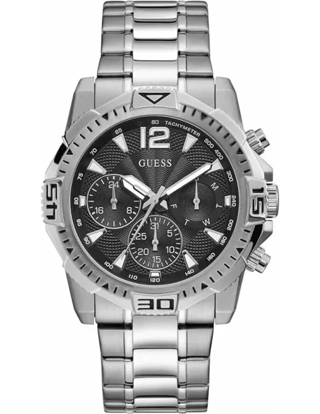 Guess GW0056G1 vue de côté, bracelet acier