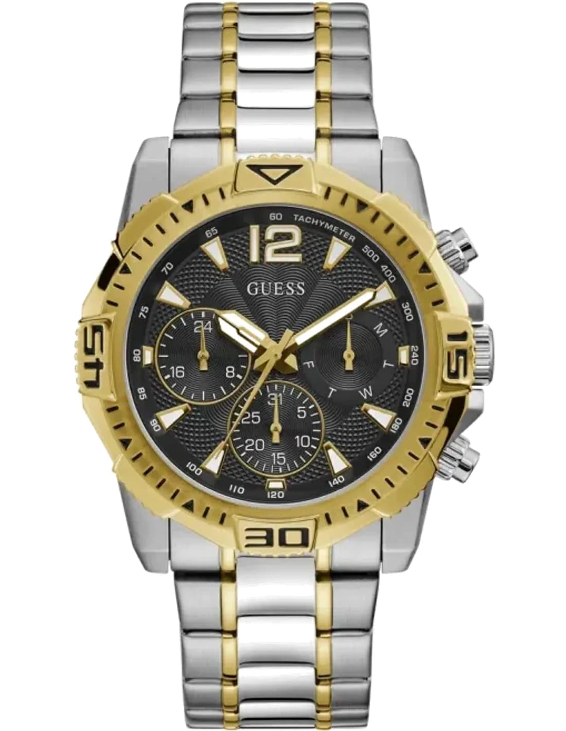 Guess GW0056G4 vue de côté, bracelet acier