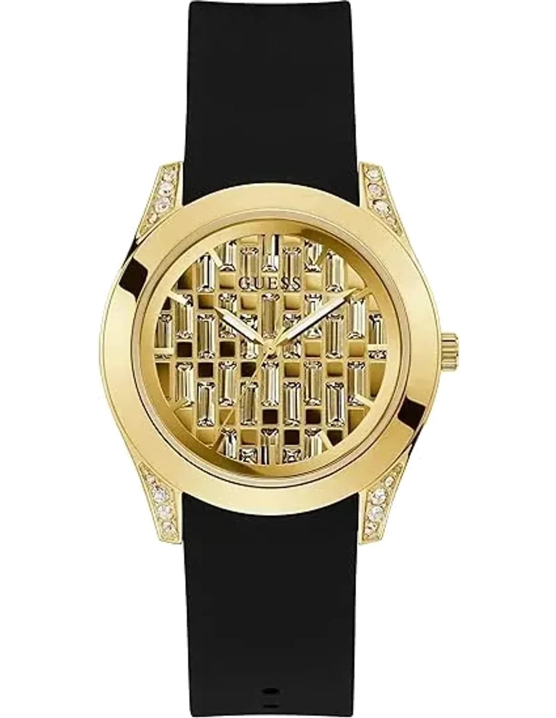 Guess GW0109L1 vue de côté, bracelet silicone