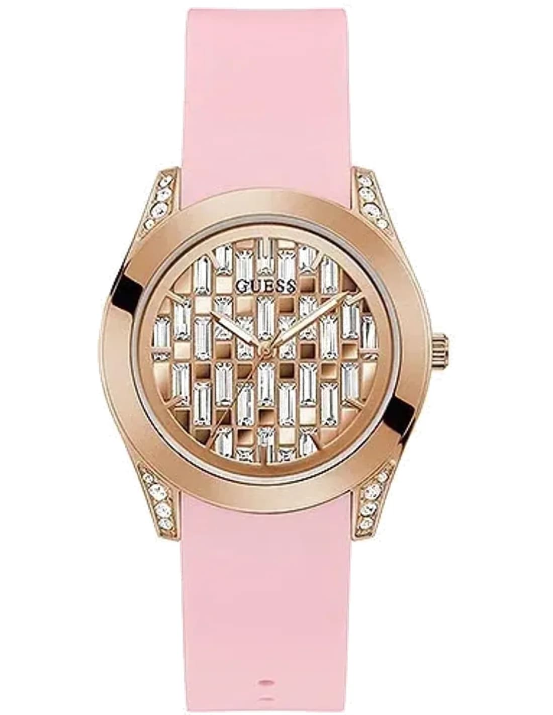 Guess GW0109L2 vue de côté, bracelet silicone