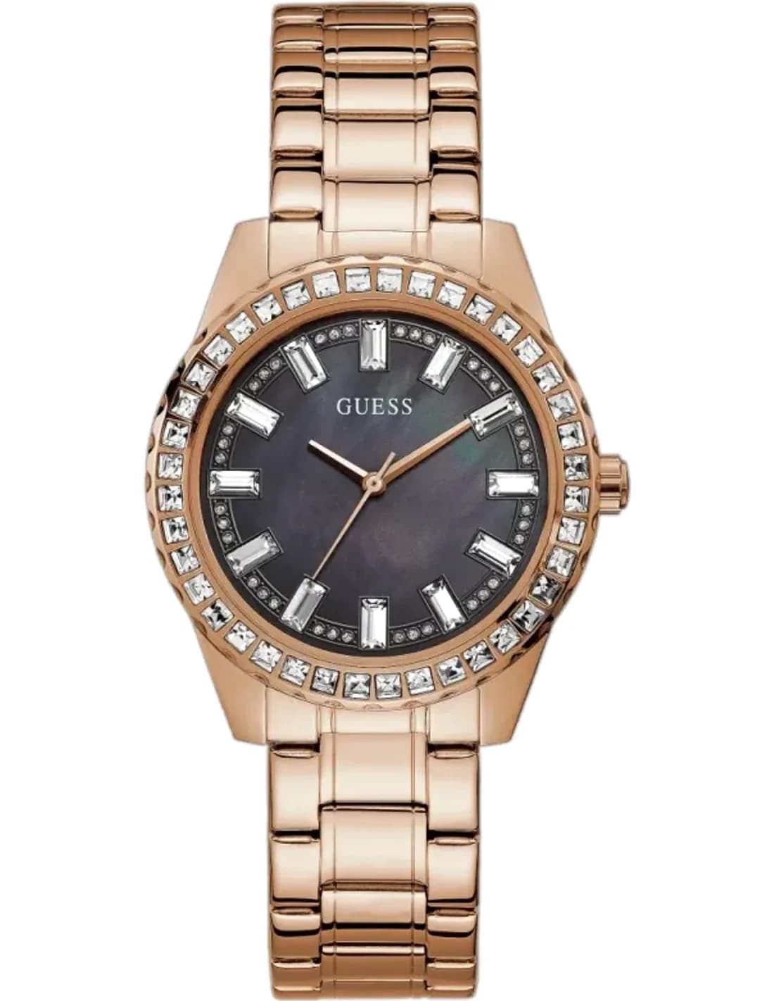Guess GW0111L3 vue de côté, bracelet acier
