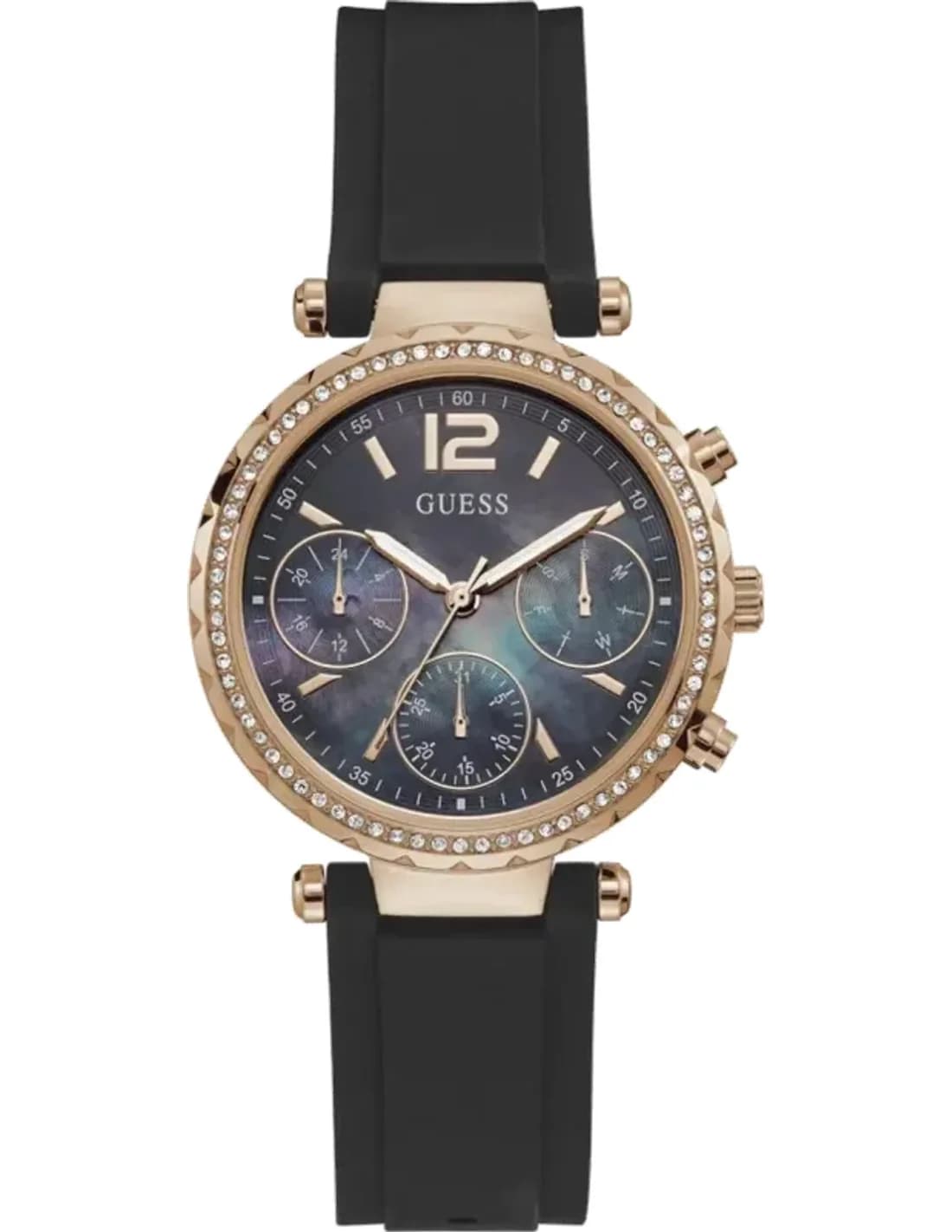 Guess GW0113L2 vue de côté, bracelet acier