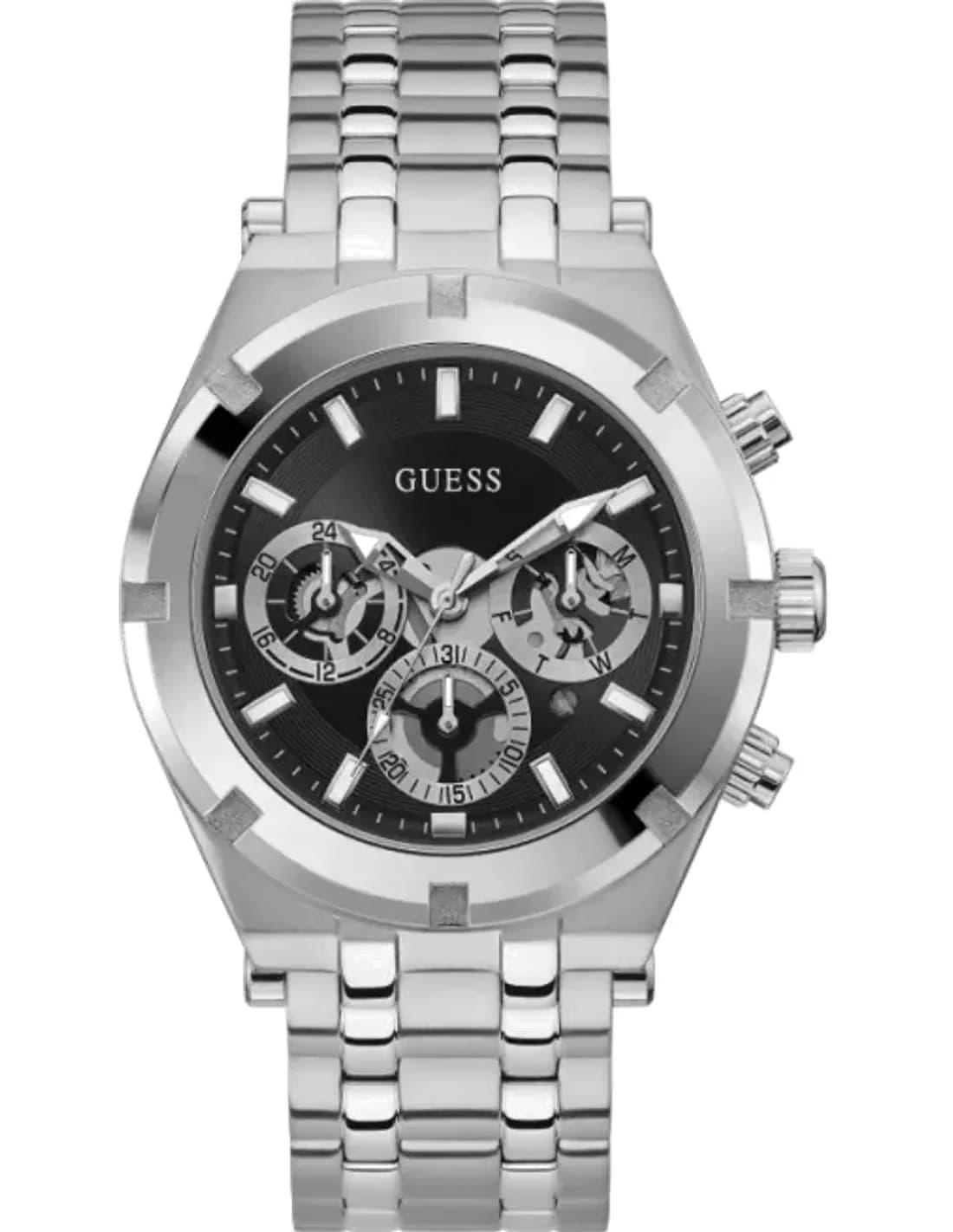 Guess GW0260G1 vue de côté, bracelet acier