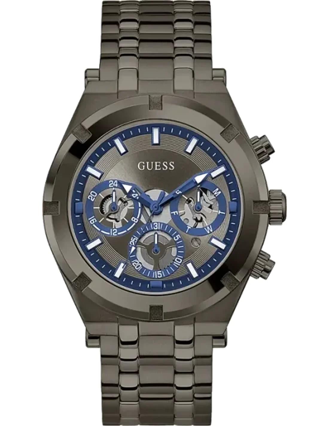 Guess GW0260G3 vue de côté, bracelet acier