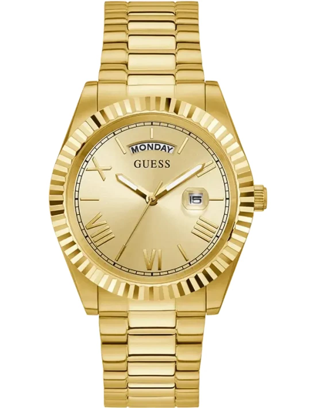 Guess GW0265G2 vue de côté, bracelet acier
