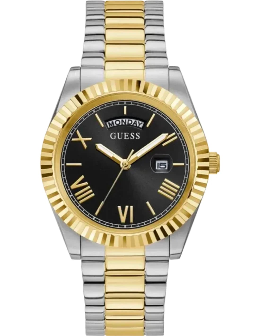 Guess GW0265G5 vue de côté, bracelet acier