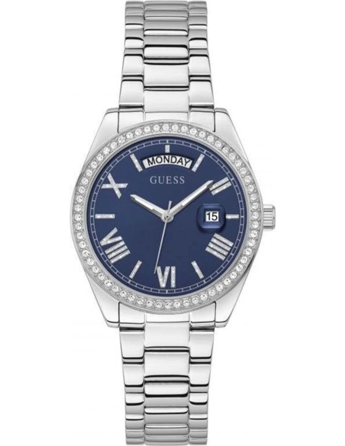 Guess GW0307L1 vue de côté, bracelet acier